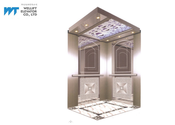 엘리베이터 오두막 훈장 현대 호텔 엘리베이터를 위한 간단한 거울 디자인
