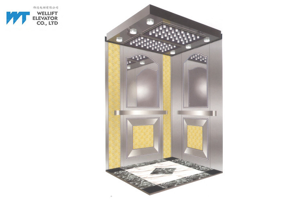 상업적 엘리베이터를 위한 금빛 반사경 승강기 승강실 장식 랜딩 도어 높이 2100년 / 2200MM