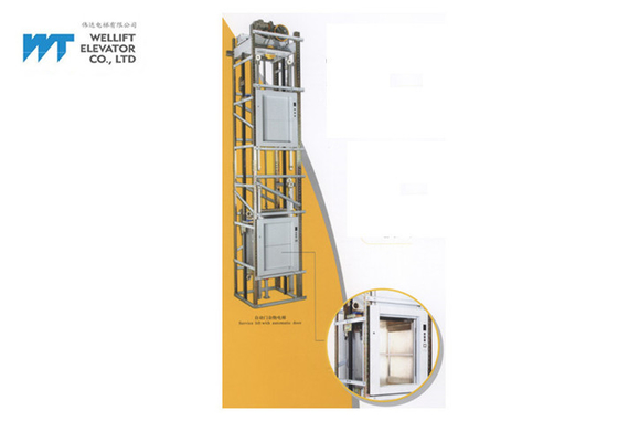 자동적인 열린 문 식품 운반용 엘리베이터 엘리베이터 최대 부하 200KG 창 유형 속도 ≤1.0 M/S