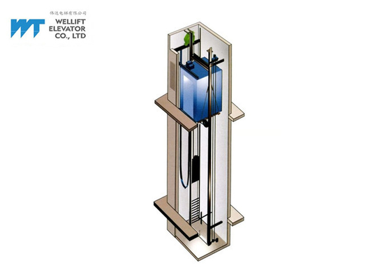 1000kg 1.5m/S 기계 Roomless 여객 엘리베이터 득점방해 건축 공간