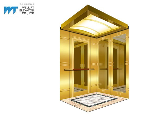 호텔/상업적인 건물을 위한 호화스러운 엘리베이터 오두막 훈장 간격 1.5MM